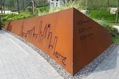 新罗耐候钢挡土墙